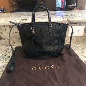 Gucci small leather messenger bag